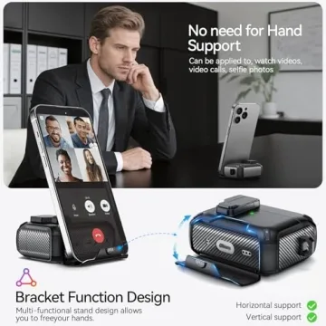 JOREMX AirPods Pro 2 Case with Phone Stand and Cleaning Kit