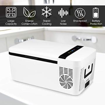 COSTWAY Portable Car Freezer: 16qt for Camping & Travel