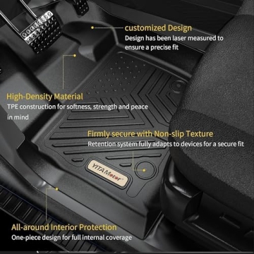 YITAMOTOR Floor Mats for Ford Escape Premium All Weather Protection