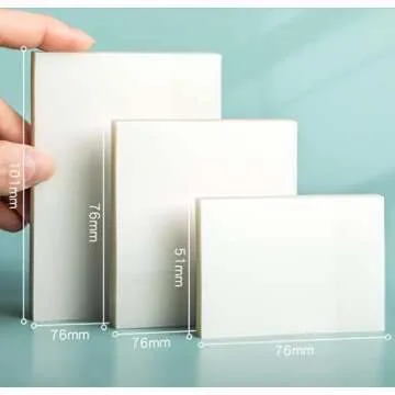 Waterproof Clear Sticky Notes Pad with Pen, 8 Pack