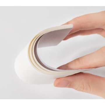 Waterproof Clear Sticky Notes Pad with Pen, 8 Pack