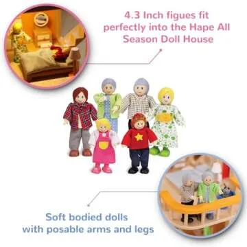Hape Happy Family Dollhouse Set for Creative Play