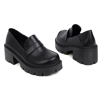 Sungtin Women's Platform Loafers Comfortable Fashionable