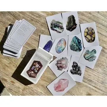 Witchcraft Cards ~ Apothecary Crystal Cards Herbs ~ Index Reference ~ Wiccan Supplies ~ Mineralogy Oracle Tarot Deck