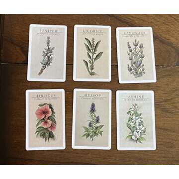 Witchcraft Cards ~ Apothecary Crystal Cards Herbs ~ Index Reference ~ Wiccan Supplies ~ Mineralogy Oracle Tarot Deck