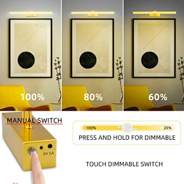 FUNCHDAY Picture Light - 5000mAh Battery Operated