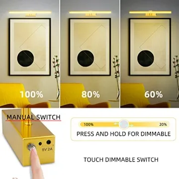 FUNCHDAY Picture Light - 5000mAh Battery Operated