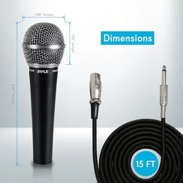 Dynamic Cardioid Handheld Microphone with Audio Cable