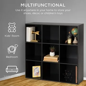 Stylish 9-Cube Storage Organizer for Home or Office