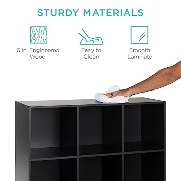 Stylish 9-Cube Storage Organizer for Home or Office