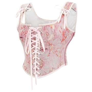 Alivila.Y Vintage Corset Bustier - Embroidered Elegance Awaits