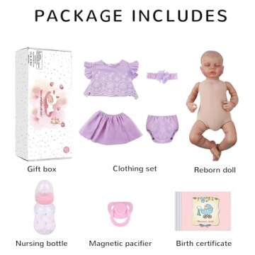 Lifelike 20" WOOROY Reborn Baby Doll for Kids 3+