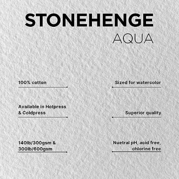 Stonehenge Aqua 300lb Watercolor Block for Artists