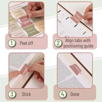 Mr. Pen- Bible Tabs with 2 Bookmark, 75 Tabs, Boho Theme, Laminated Bible Tabs for Women and Men, Bible Tabs for Study Bible, Bible Index Tabs, Bible Book Tabs, Bible Labels Tabs, Mr Pen Bible Tabs