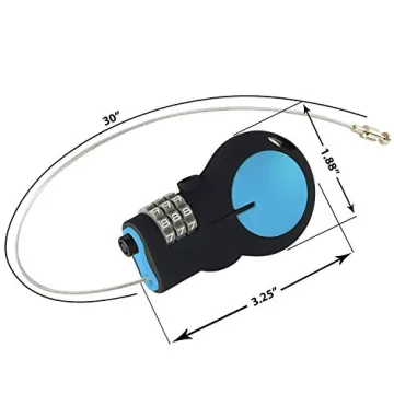 Lewis N. Clark TSA Approved Padlock & Bike Lock for Travel