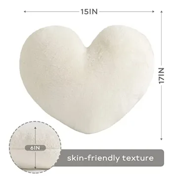 Ashler Heart-Shaped Throw Pillow for Valentine's Day Gifts