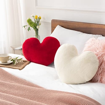 Ashler Heart-Shaped Throw Pillow for Valentine's Day Gifts