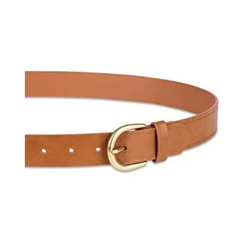 Amazon Essentials Women's Tan Jeans Belt - Style & Comfort
