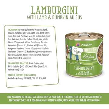 Premium Weruva Lamburgini Dog Food, 10oz Can (12-Pack)