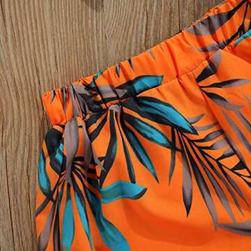 RSRZRCJ Toddler Kids Baby Girls Summer Clothes Off Shoulder Ruffle Crop Tops Ripped Denim Shorts Pants 2PCS Outfits Set