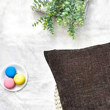 CaliTime Cozy Throw Pillow Covers Pack of 2 18x18 Inches