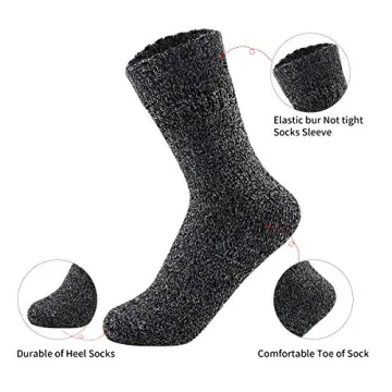 Cozy Century Star Women's Athletic Winter Socks - 5 Pairs