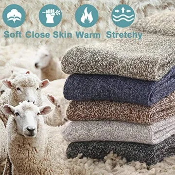 Cozy Century Star Women's Athletic Winter Socks - 5 Pairs