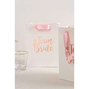 Crisky Team Bride Bags Bridesmaid Gift Bags Bride Tribe Bags Hangover Recovery Kit for Bachelorotte ...