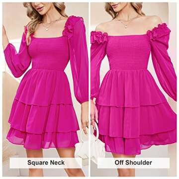 Byinns Women's Pink Mini Dress for Party & Weddings