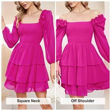 Byinns Women's Pink Mini Dress for Party & Weddings