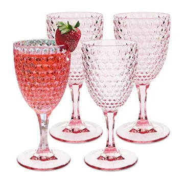 BELLAFORTE - Shatterproof Tritan Plastic Wine Glass, 12oz, set of 4, Laguna Beach Drinking Glasses -...
