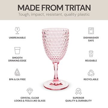 Bellaforte Shatterproof Wine Glasses – Indoor Outdoor Use