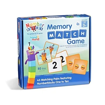 Hand2mind Numberblocks Memory Match Game for Kids