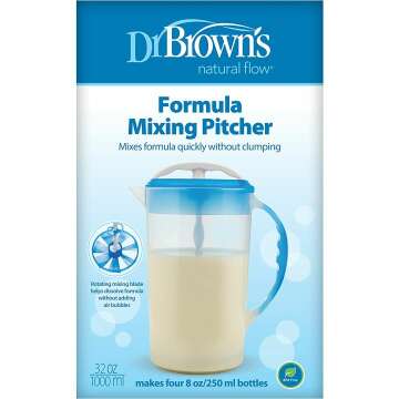 Dr. Brown's Baby Formula Mixer - 32oz, BPA Free, Blue