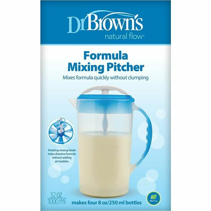 Dr. Brown's Baby Formula Mixer - 32oz, BPA Free, Blue