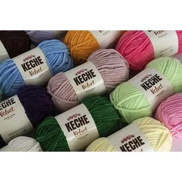 Keche Velvet Yarn for Plush Projects - Perfect for All Crafters