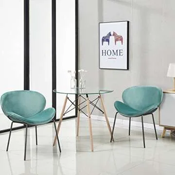 GreenForest Round Glass Dining Table - Modern & Chic Dining Solution