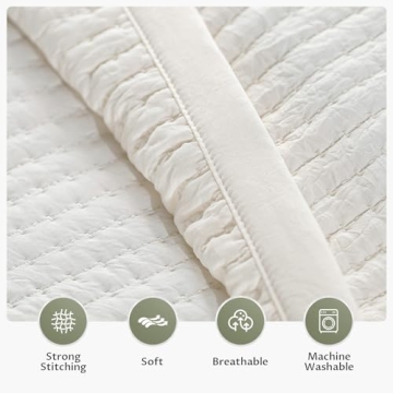 KASENTEX Ultra Soft Stone-Washed Quilt Bedding Set