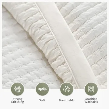 KASENTEX Ultra Soft Stone-Washed Quilt Bedding Set