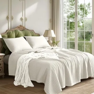 KASENTEX Ultra Soft Stone-Washed Quilt Bedding Set