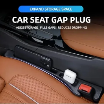 Cprnru 2 Pack Car Seat Gap Organizer for Cars and SUVs