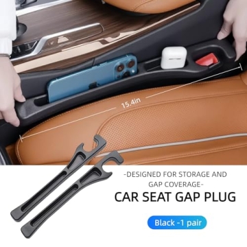 Cprnru 2 Pack Car Seat Gap Organizer for Cars and SUVs