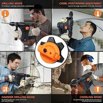 Powerful 12.3Amp Rotary Hammer Drill for Heavy-Duty Projects