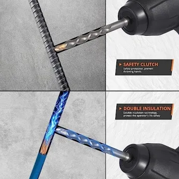 Powerful 12.3Amp Rotary Hammer Drill for Heavy-Duty Projects