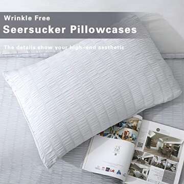 AveLom Light Gray Duvet Cover Set for Modern Bedrooms