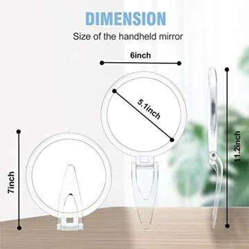 JMH 20x Magnifying Handheld Mirror for Perfect Makeup