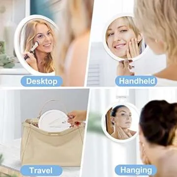 JMH 20x Magnifying Handheld Mirror for Perfect Makeup