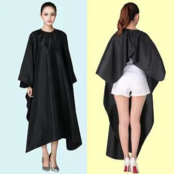 Iusmnur Barber Cape, Professional Hair Cutting Cape with Adjustable Metal Clip, Waterproof Haircut S...