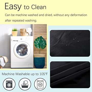 Iusmnur Barber Cape, Professional Hair Cutting Cape with Adjustable Metal Clip, Waterproof Haircut Salon Cape for Hairdresser Styling & Home - 55 x 63 inches (Black)