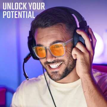 Gaoye Stylish Blue Light Glasses for Woman - Computer Glasses 99% Blue Light Blocking - Lightweight ...